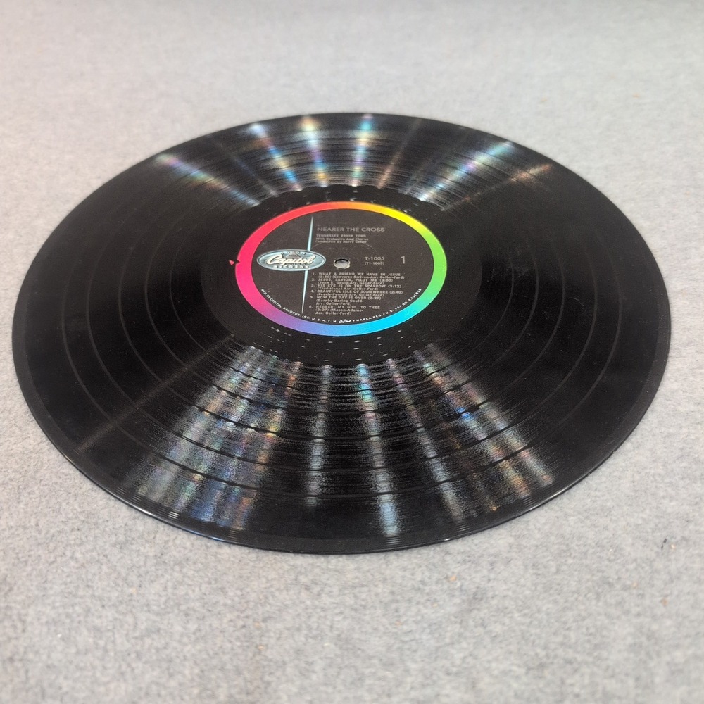 Tennessee Ernie Ford Nearer the Cross Vinyl LP Capitol T-1005‎ Gospel Hymns 1958 - Picture 5 of 6